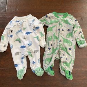 Carters dinosaur footie pajamas
